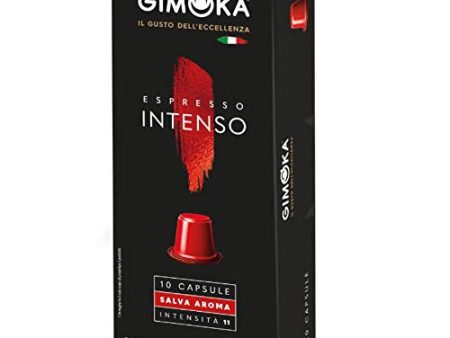 Gimoka - Cápsulas de Café Compatibles con Máquinas Nespresso, Sabor Intenso - 10 Cápsulas (Cad: 04 06 2026) For Discount