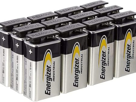 (Falta 1 batería, incluye 11) Energizer Industrial 9V - Pack de Baterías Alcalinas Embalaje Deteriorado For Sale