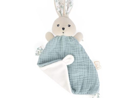 Kaloo - K Doux - Doudou Conejo con Estampado de Palomas - Azul Celeste - Tela Suave - 20 cm - Desde el Nacimiento Embalaje Deteriorado Hot on Sale