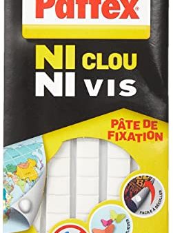 Pattex Ni Clou Ni Vis - Pastillas Adhesivas Reposicionables Blancas, 65 Unidades Online now