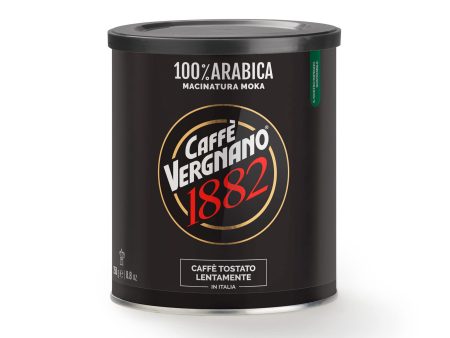 Café Vergnano 1882 Lata Café 100% Arábica Molido Moka - 1 pack x 250 gr Embalaje Deteriorado (Cad: 25 06 2026) Online now