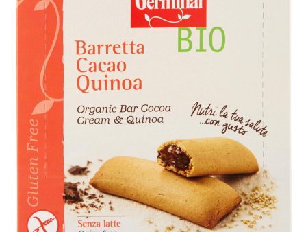 Barrita de Quínoa Rellena de Crema de Cacao sin Gluten Bio Germinal, 180g Embalaje Deteriorado (Cad: 08 02 2025) Discount