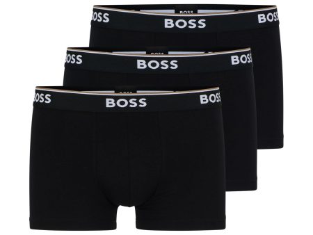 (Falta 1 Bóxer, incluye 2) Talla XL - BOSS Trunk Power Boxers para Hombre, Color Negro Embalaje Deteriorado Online Sale