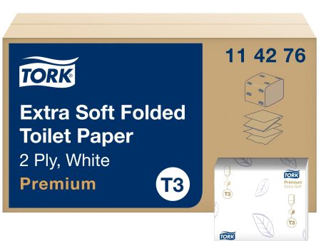 (Falta 1 paquete, incluye 29) Tork 114276 Papel Higiénico Extra Suave de 2 Capas, Compatible con Sistema T3, 29 Paquetes x 252 Hojas (Total 7308 Hojas) Embalaje Deteriorado Hot on Sale