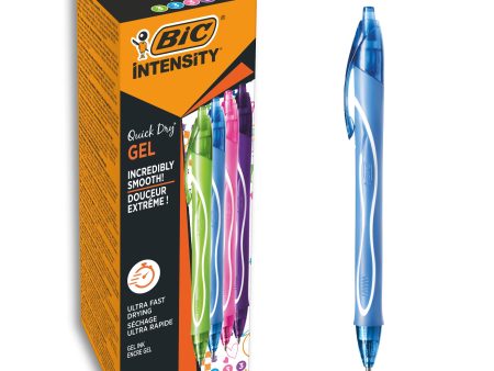 (Falta 1 unidad, incluye 11) BIC Gel-ocity Quick Dry Gel - Bolígrafos de Gel de Punta Media (0,7 mm) con Tinta de Secado Ultrarrápido, Colores Surtidos  Embalaje Deteriorado Fashion