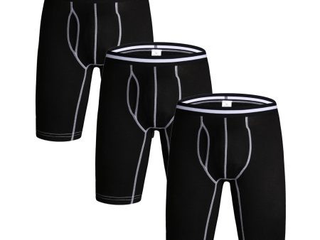 (Falta 1 bóxer, incluye 2) Talla: M - Nuofengkudu Pack de Bóxers Largos para Hombre - Calzoncillos Ajustados y Transpirables para Deporte y Uso Diario - Negro Embalaje Deteriorado Online Hot Sale